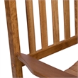 Shine Company Traditional Hardwood Indoor/Outdoor Patio Porch Rocker in Brown