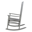 Shine Company Traditional Hardwood Indoor/Outdoor Patio Porch Rocker in Gray