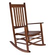 Shine Company Traditional Hardwood Indoor/Outdoor Porch Rocker in Brown