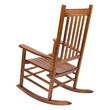 Shine Company Traditional Hardwood Indoor/Outdoor Porch Rocker in Brown