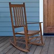 Shine Company Traditional Hardwood Indoor/Outdoor Porch Rocker in Brown