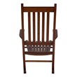 Shine Company Traditional Hardwood Indoor/Outdoor Porch Rocker in Brown