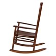 Shine Company Traditional Hardwood Indoor/Outdoor Porch Rocker in Brown