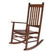 Shine Company Traditional Hardwood Indoor/Outdoor Porch Rocker in Brown