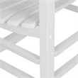 Shine Company Traditional Hardwood Indoor/Outdoor Porch Rocker in White