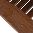 Shine Company Traditional Cedar Wood Adirondack Porch Rocker in Brown