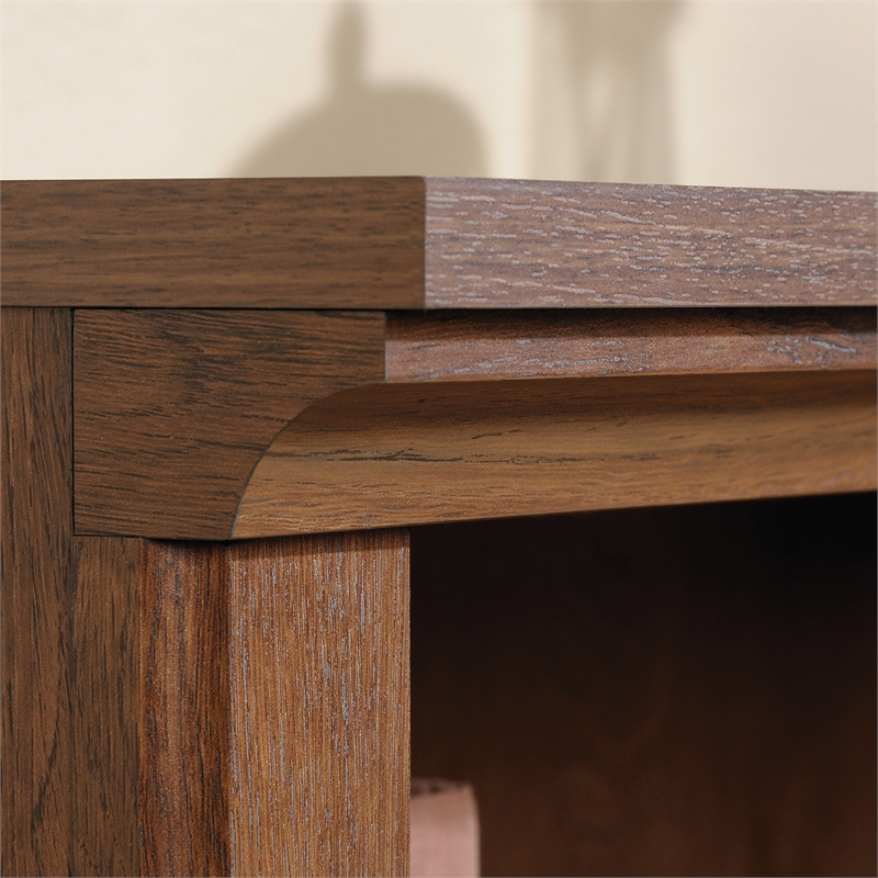 Sauder Select Engineered Wood 2-Shelf Bookcase in Oiled Oak Finish