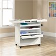Sauder Select Craft Cart in Soft White