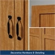 Sauder Select Engineered Wood Storage Cabinet in Highland Oak