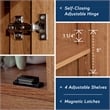Sauder Select Engineered Wood Storage Cabinet in Highland Oak