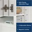 Sauder Select Engineered Wood Storage Cabinet in White Finish