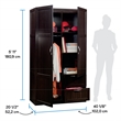 Sauder Select Engineered Wood Storage Cabinet in Cinnamon Cherry