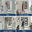 Sauder Select Engineered Wood Wardrobe Armoire in White Finish