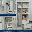 Sauder Select Engineered Wood Wardrobe Armoire in White Finish