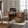 Sauder Palladia Engineered Wood Office Executive Desk in Vintage Oak