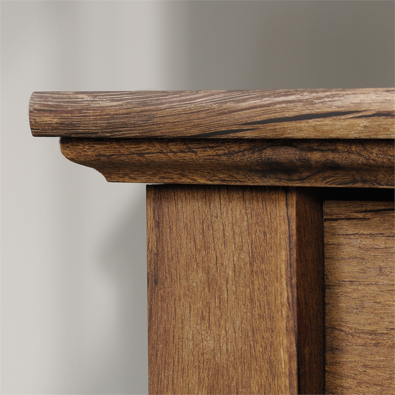 Sauder Palladia Engineered Wood Office Executive Desk in Vintage Oak