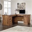 Sauder Palladia Engineered Wood L-Shaped Computer Desk in Vintage Oak