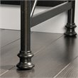 Sauder Canal Street Wood and Metal L-Shape Computer Desk in Northern Oak