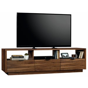 Sauder Harvey Park Engineered Wood TV Stand in Grand Walnut