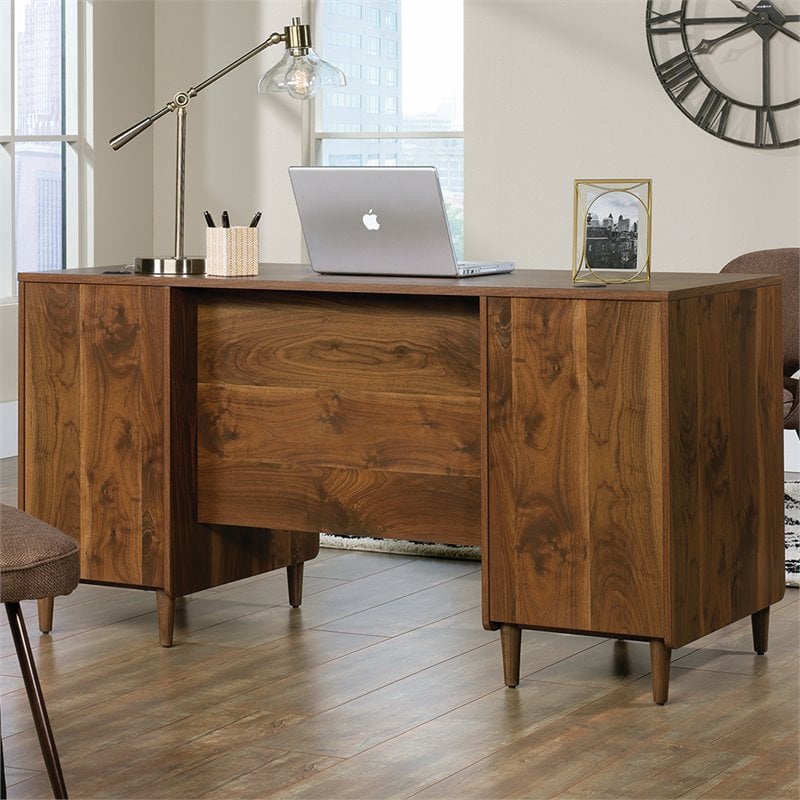Sauder Clifford Place Engineered Wood Computer Desk in Grand Walnut