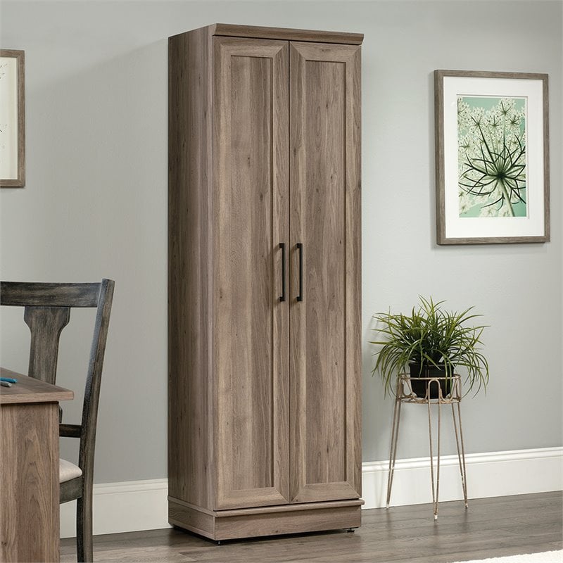 Sauder Homeplus Engineered Wood Storage Cabinet in Salt Oak Finish