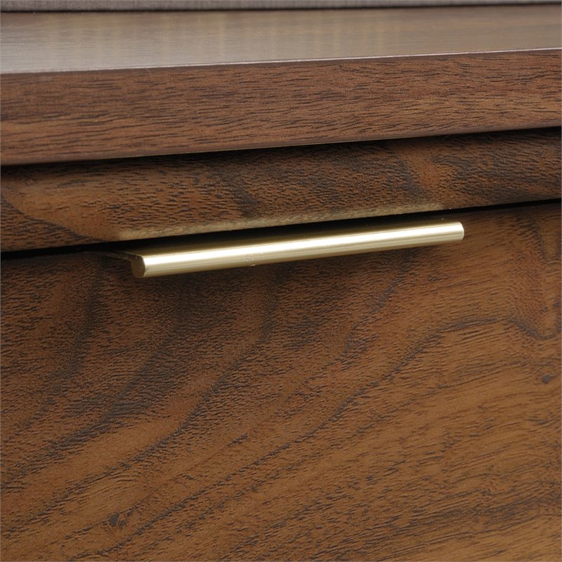 Sauder Clifford Place Engineered Wood Storage Cabinet in Grand Walnut