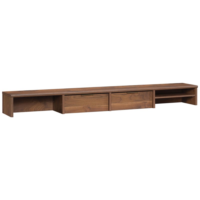 Sauder Clifford Place Engineered Wood Organizer Hutch in Grand Walnut