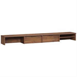 Sauder Clifford Place Engineered Wood Organizer Hutch in Grand Walnut