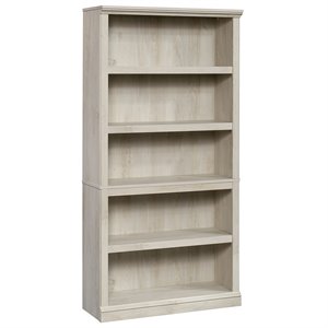 Sauder Engineered Wood 5-Shelf Bookcase in Chalked Chestnut Finish