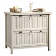 Sauder 2 Piece Executive Desk and Lateral File Set in Chalked Chestnut