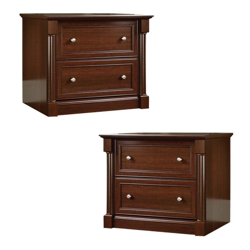 (Set of 2) Lateral File Cabinet in Cherry