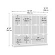 Sauder Barrister Lane Engineered Wood 10-Cube Bookcase in White Plank
