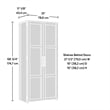 Sauder HomePlus Engineered Wood Pantry in White Finish