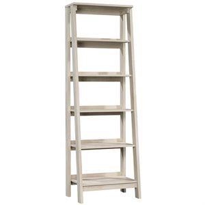 Sauder Trestle Engineered Wood 5 Shelf Bookcase in Chalked Chestnut