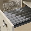 Sauder Trestle Engineered Wood Executive Desk in Chalked Chestnut