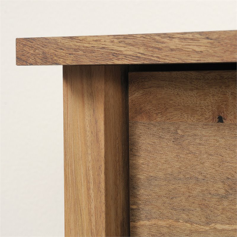 Sauder Cannery Bridge Engineered Wood 4-Drawer Chest in Sindoori Mango/Natural