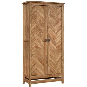 Sauder Cannery Bridge Engineered Wood Storage Cabinet in Sindoori Mango/Natural