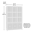 Sauder Cannery Bridge Engineered Wood 9-Cubby Bookcase in Sindoori Mango/Brown