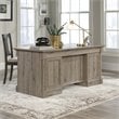 Sauder Palladia Engineered Wood Executive Desk in Split Oak Finish