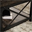 Sauder Steel River Engineered Wood Lift-Top Coffee Table in Carbon Oak/Black