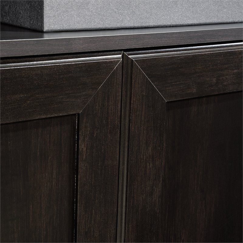Sauder Select Engineered Wood 3-Shelf Bookcase in Estate Black