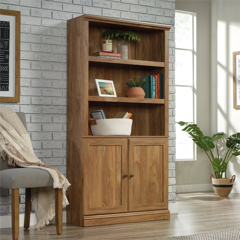 Sauder Select Engineered Wood Bookcase in Sindoori Mango/Natural