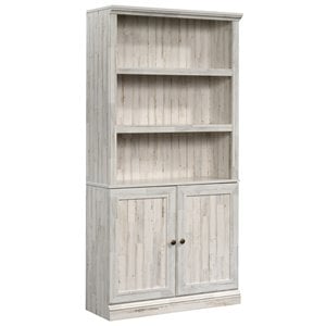 Sauder Select Engineered Wood 3-Shelf Bookcase in White Plank
