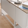 Sauder Cottage Road Engineered Wood L-Shaped Home Office Desk in Soft White