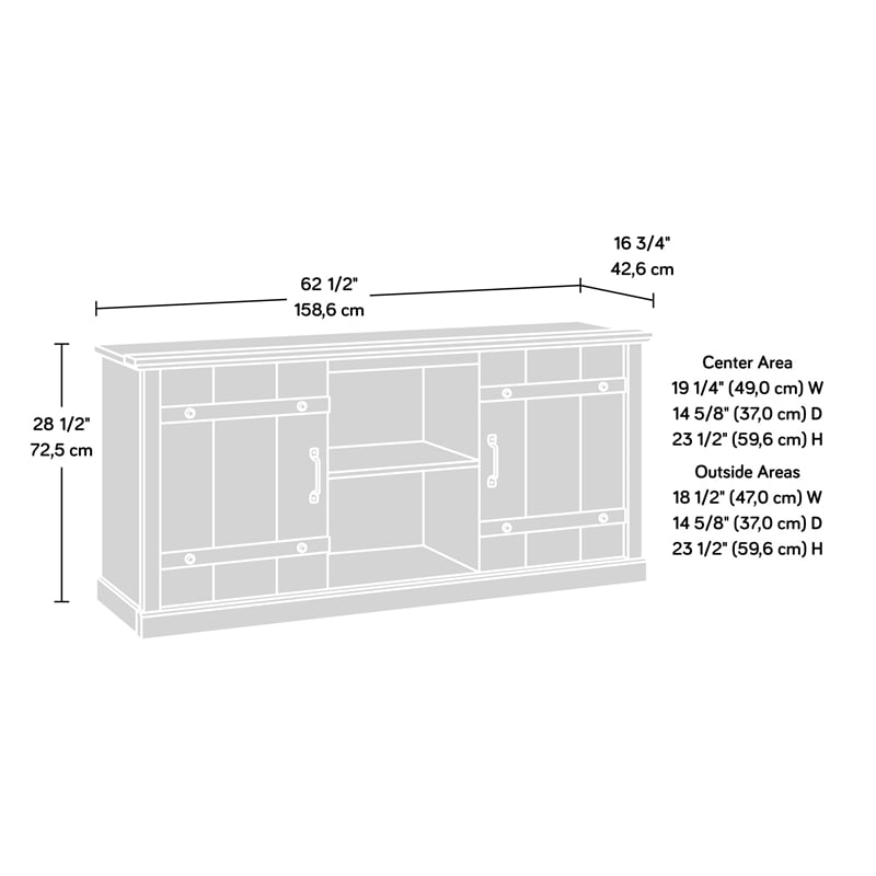 Sauder Engineered Wood TV Stand For TVs Up To 70