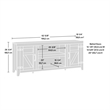 Sauder Engineered Wood TV Stand in Chalked Chestnut Finish