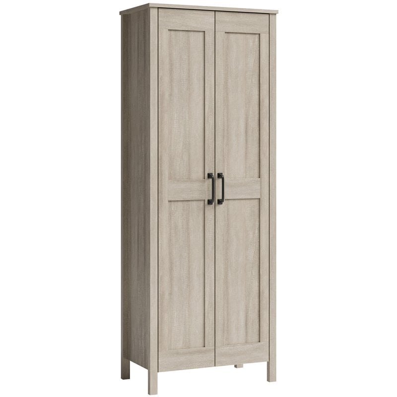 Sauder Engineered Wood 2-Door Storage Cabinet in Spring Maple Finish