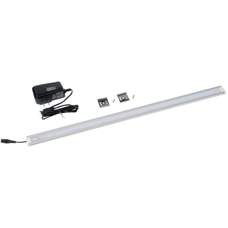 Sauder Metal/Glass LED Lighting Accessory KIT in Unfinished/Clear