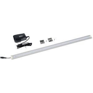 Sauder Metal/Glass LED Lighting Accessory KIT in Unfinished/Clear