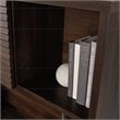 Sauder Palo Alto Engineered Wood Desk Hutch in Spiced Mahogany